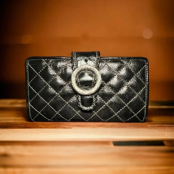 Brighton Quilted Fifth Avenue Shine Long Wallet - Picture 1 of 7